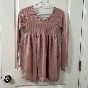 Pink free people sweater